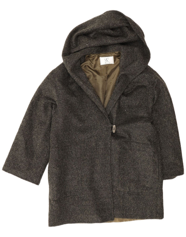 Gold By Michael H Womens Loose Fit Overcoat UK 12 Medium Green Wool