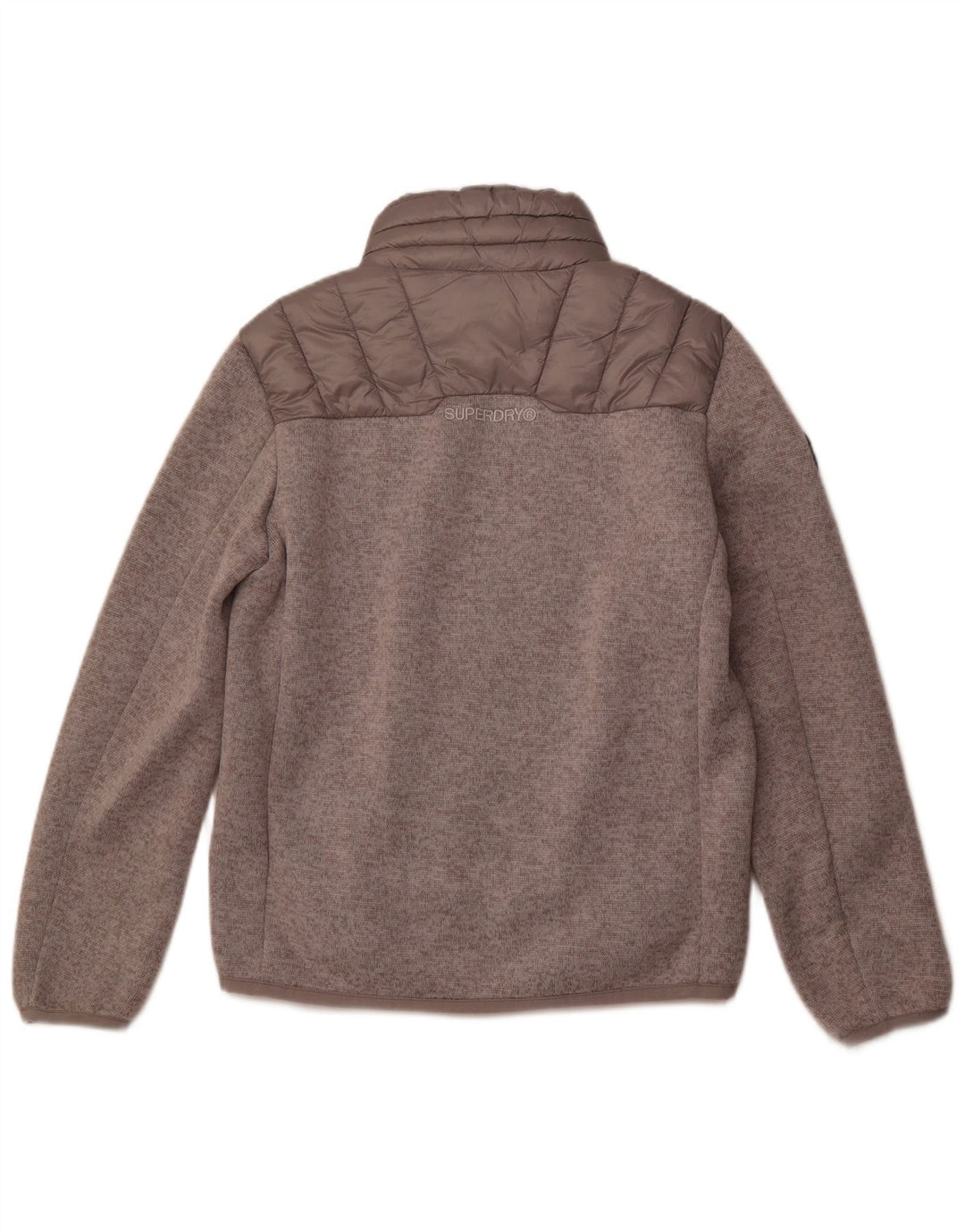 SUPERDRY Mens Padded Jacket UK 38 Medium Grey Polyester