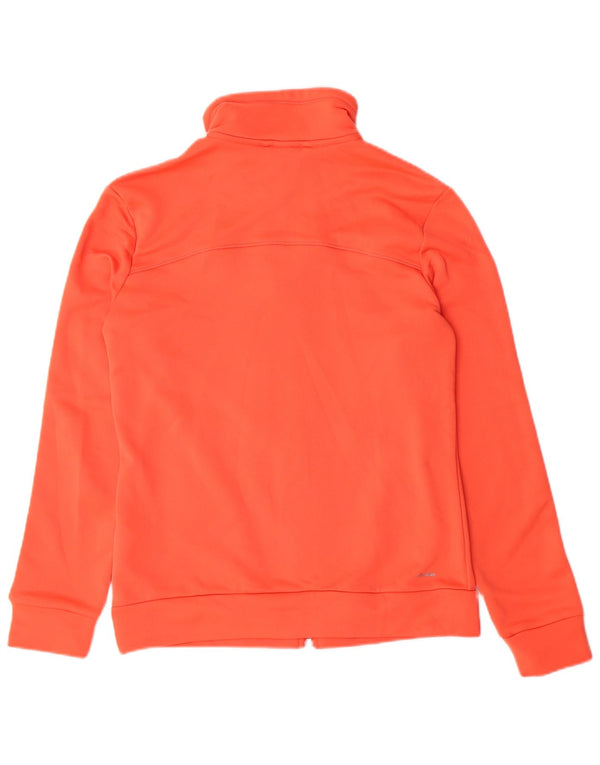 ADIDAS Womens Climalite Tracksuit Top Jacket UK 8/10 Small Orange