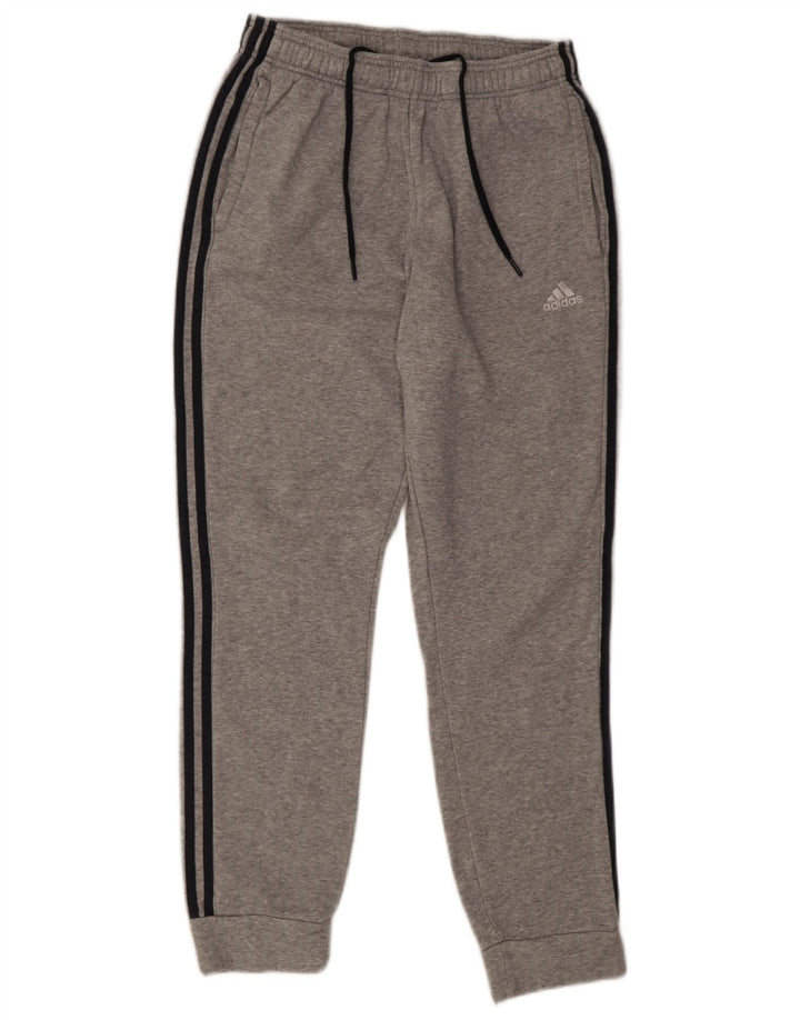 Adidas Mens Tracksuit Trousers Joggers Medium  Grey Cotton