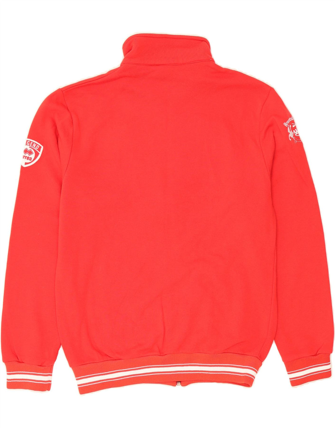 ERREA Mens Graphic Tracksuit Top Jacket Medium Red Cotton Vintage Errea and Second-Hand Errea from Messina Hembry 