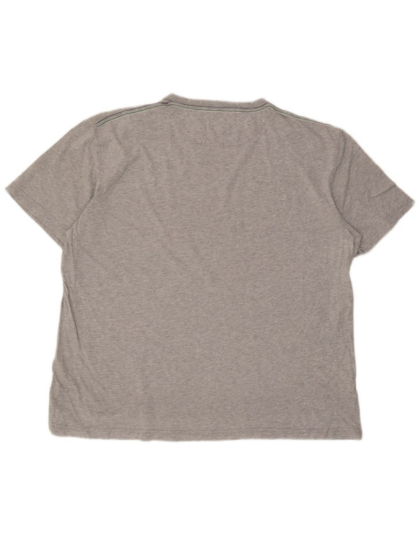 La Martina Mens T-Shirt Top 4XL Grey Flecked