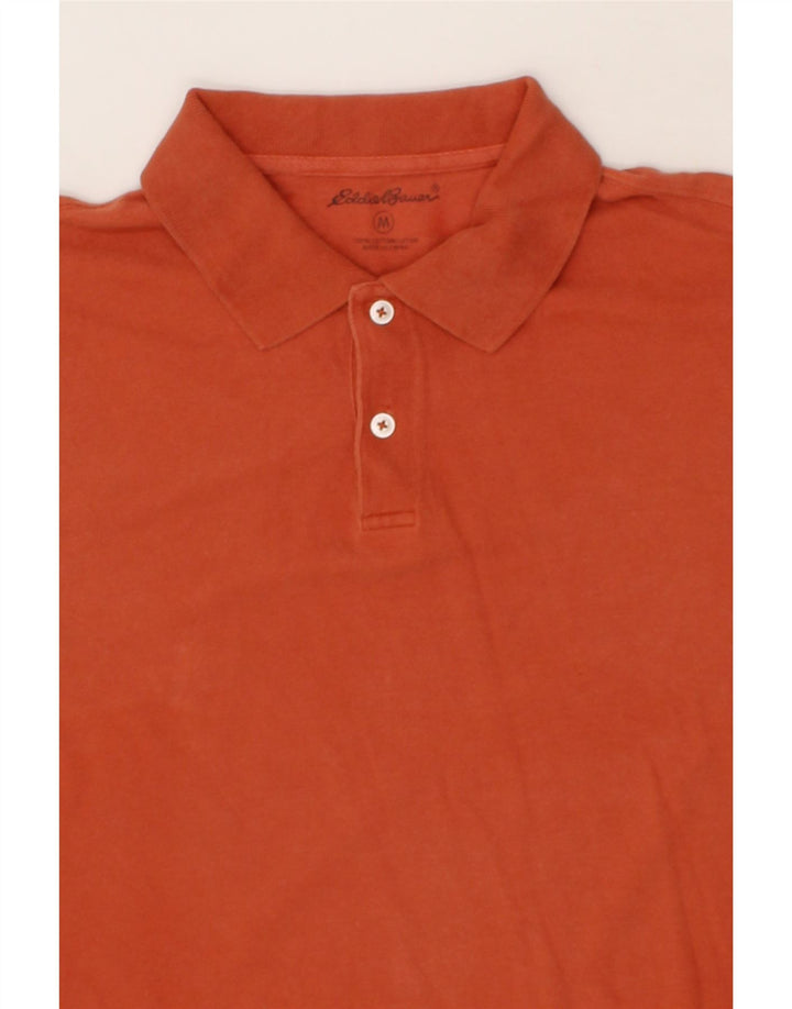 EDDIE BAUER Mens Polo Shirt Medium Orange Cotton Vintage Eddie Bauer and Second-Hand Eddie Bauer from Messina Hembry 