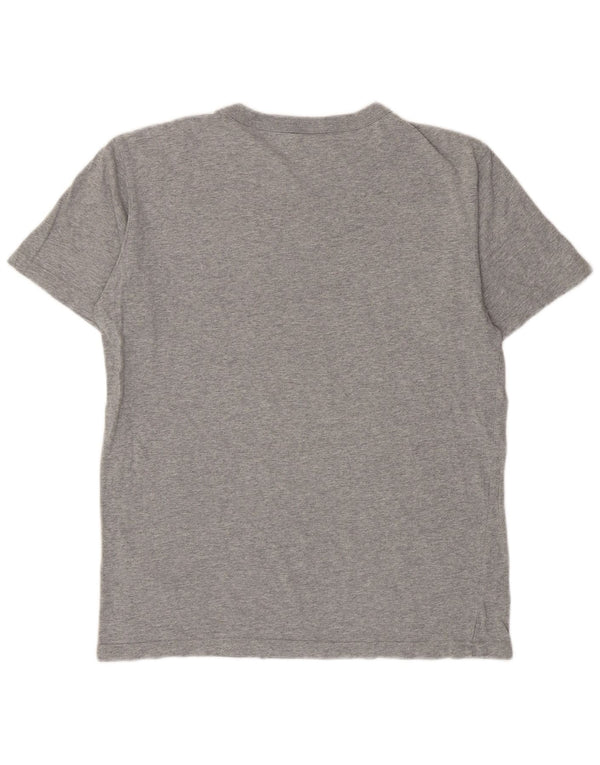 Champion Mens Graphic T-Shirt Top Large Grey Flecked