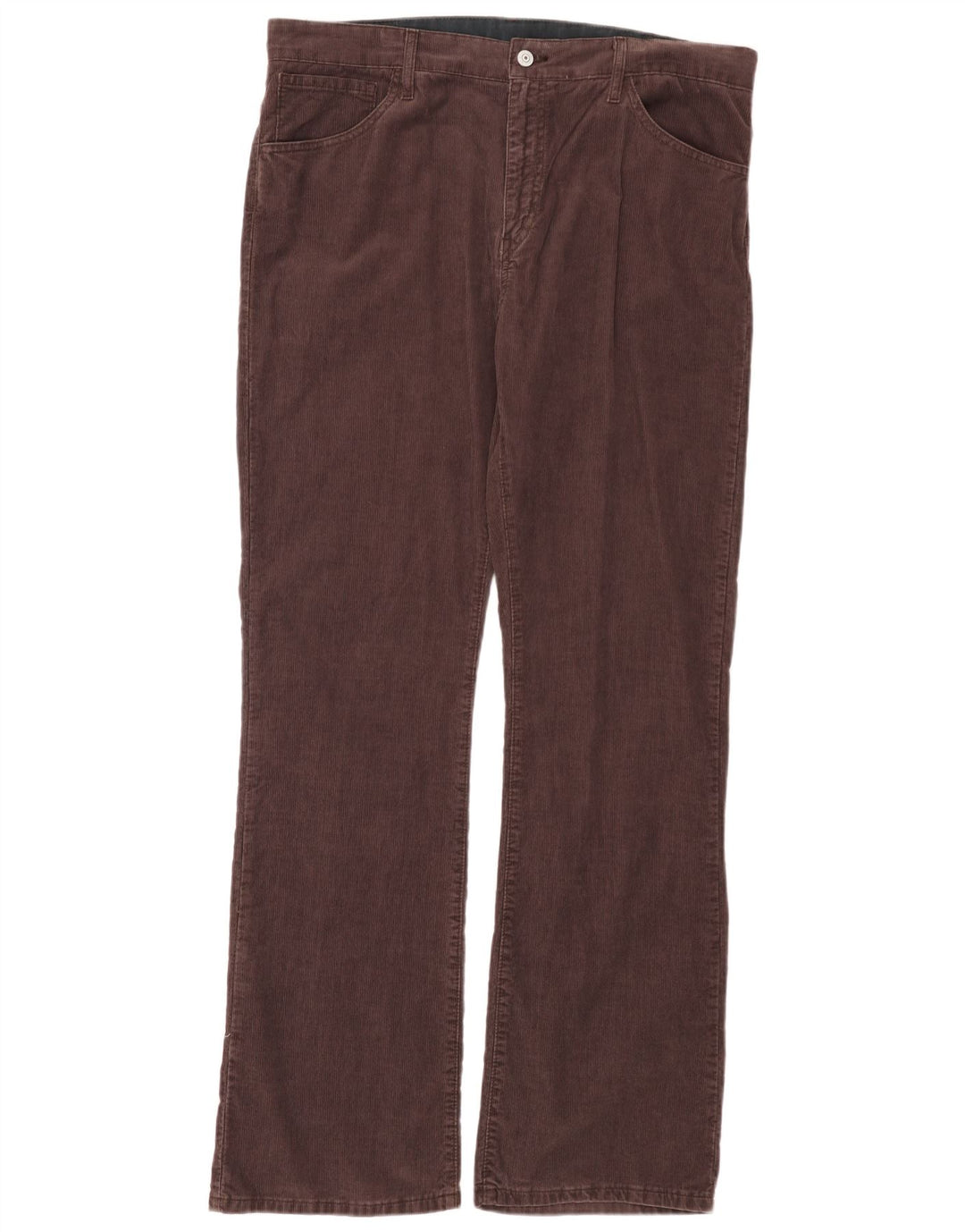 LEVI'S Mens 507 Bootcut Corduroy Trousers W36 L34 Brown Cotton