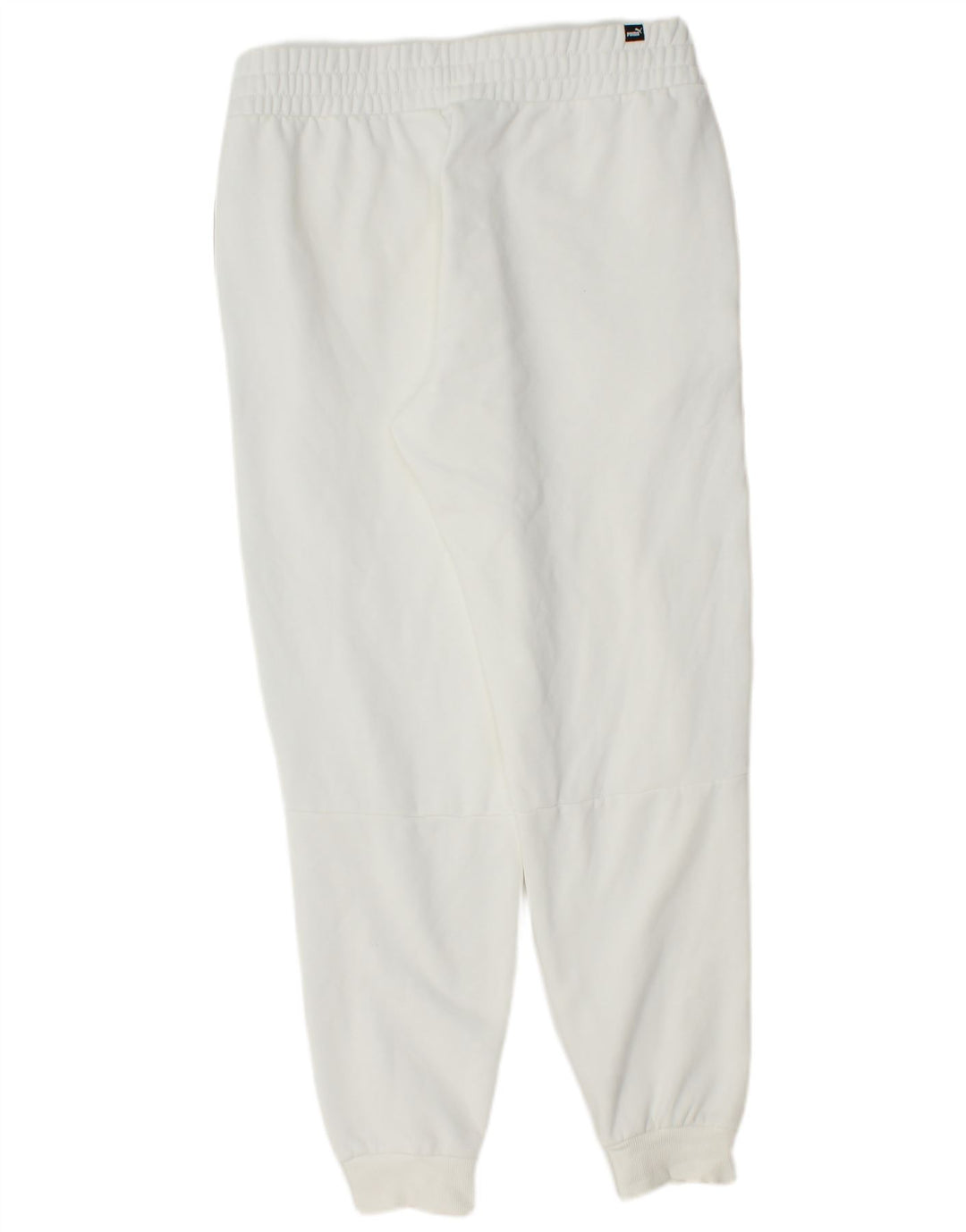 PUMA Mens Graphic Tracksuit Trousers Joggers Large  White Colourblock