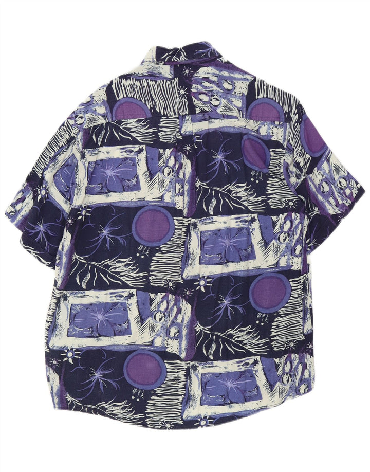 Rob Roy Mens Short Sleeve Shirt XL Multicoloured Patchwork Rayon