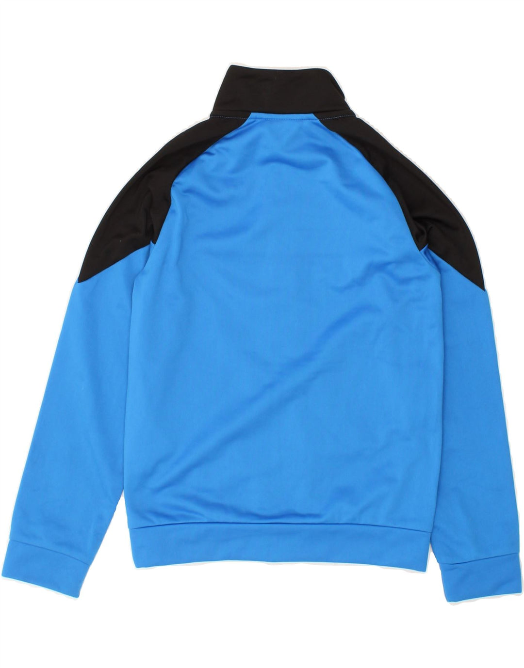 PUMA Boys Graphic Tracksuit Top Jacket 9-10 Years Medium Blue Colourblock Vintage Puma and Second-Hand Puma from Messina Hembry 