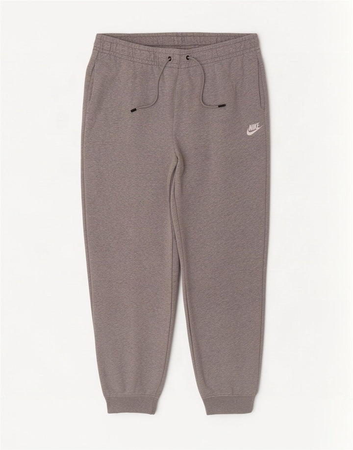 Nike Mens Tracksuit Trousers Joggers Large Grey Flecked