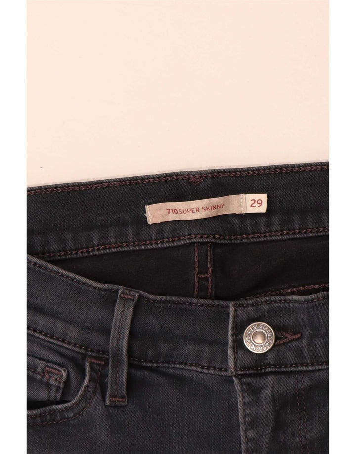Levi's Womens 710 Super Skinny Jeans W29 L31 Grey