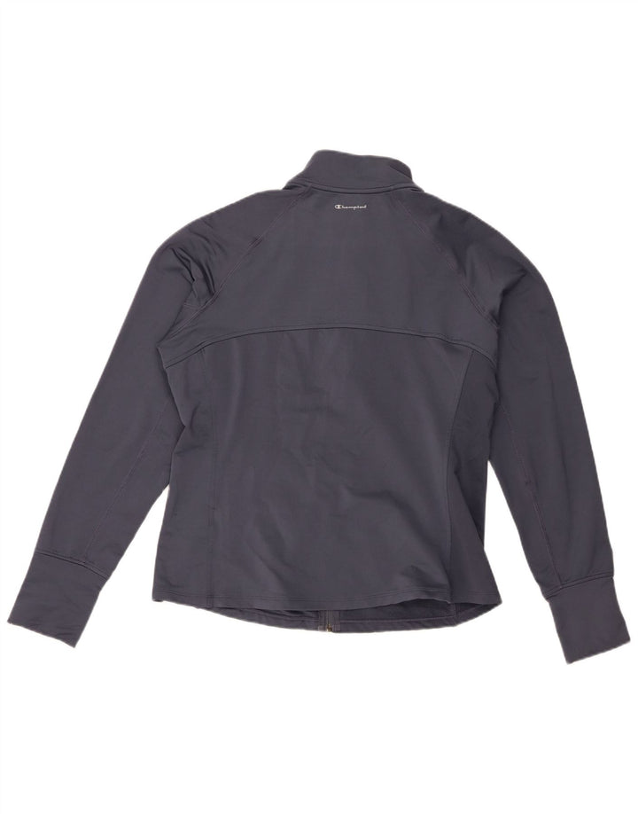 Champion Womens Tracksuit Top Jacket UK 18 XL Navy Blue Polyester