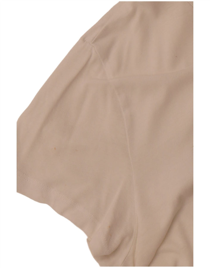 LEVI'S Womens Graphic T-Shirt Top UK 12 Medium White Cotton