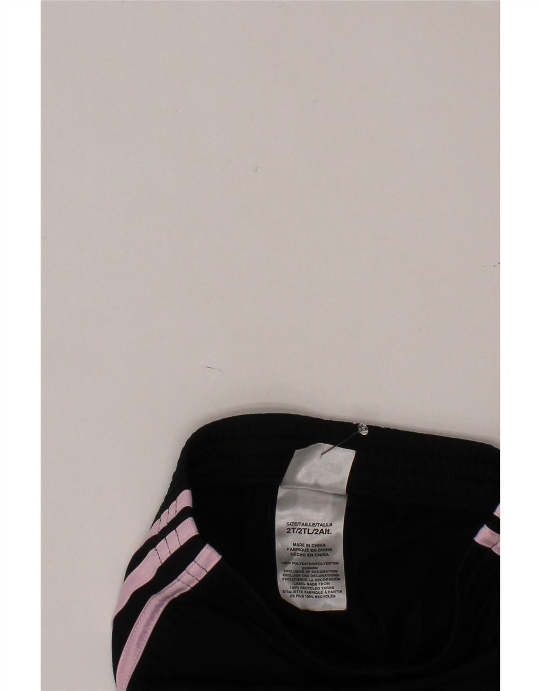 ADIDAS Baby Girls Tracksuit Trousers 18-24 Months  Black Polyester