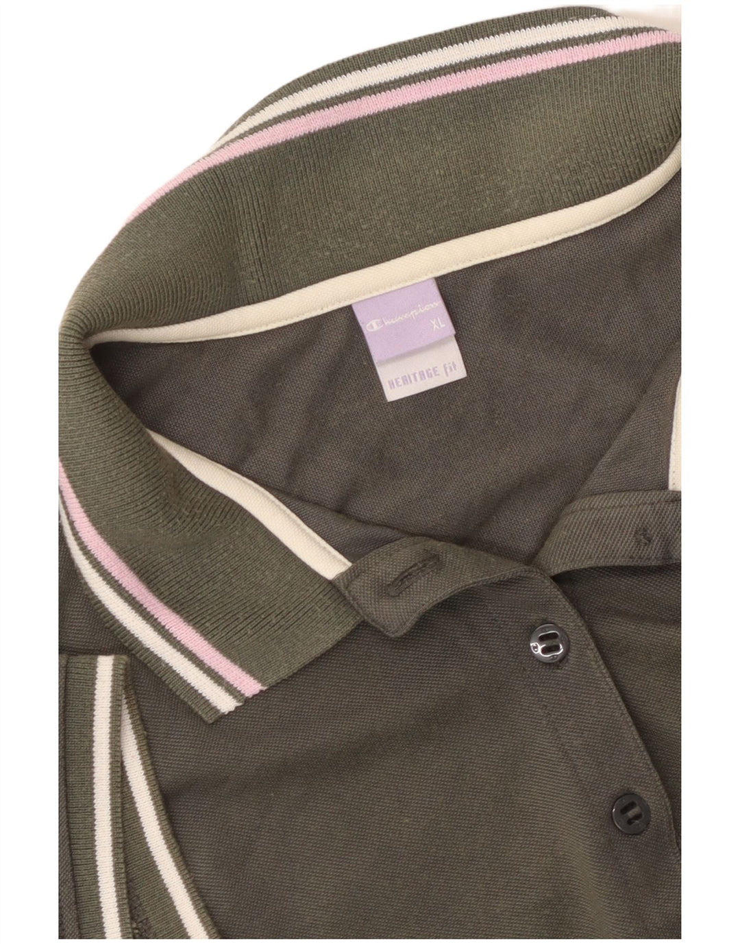 CHAMPION Womens Heritage Fit Polo Shirt UK 18 XL Green