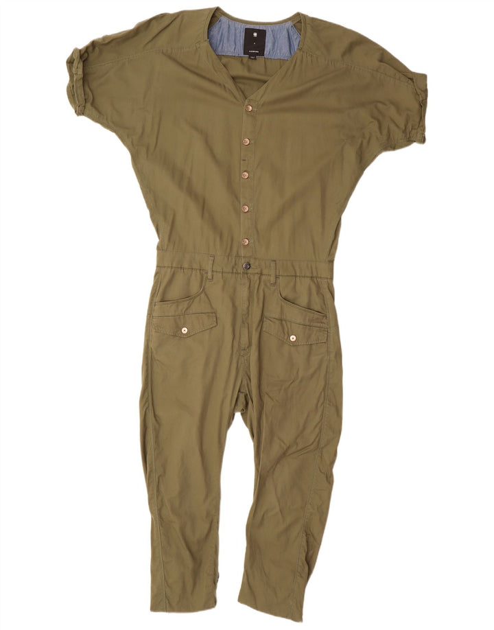 G-Star Womens Oversized Jumpsuit UK 10 Small  Khaki