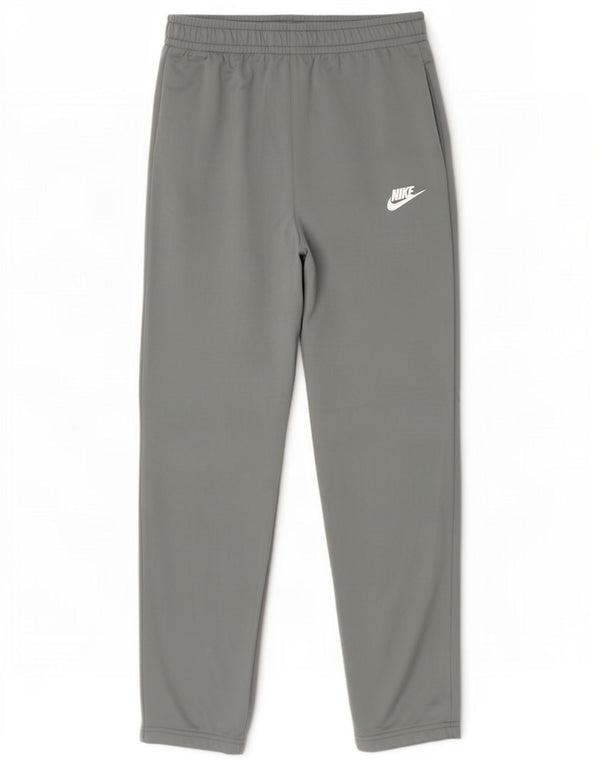 Nike Boys Tracksuit Trousers 12-13 Years Large Grey Polyester