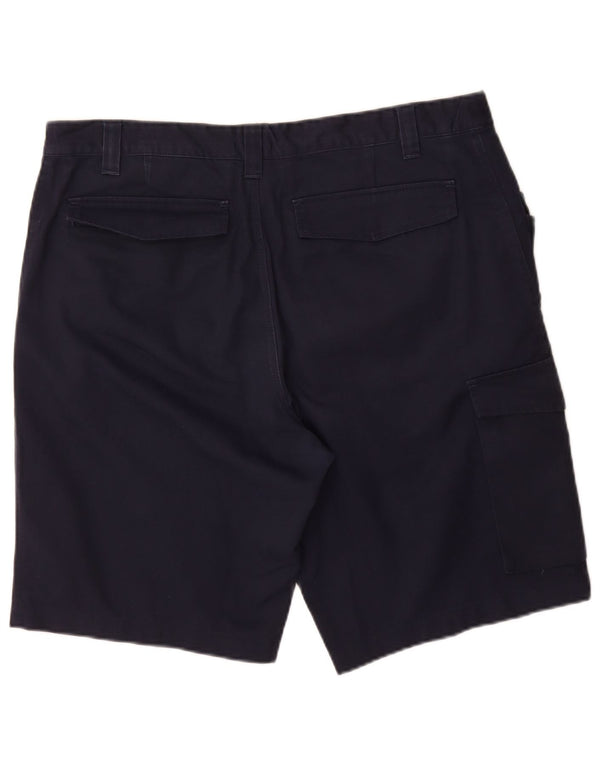 Russell Athletic Mens Cargo Shorts EU 54 2XL W38 Navy Blue Polyester