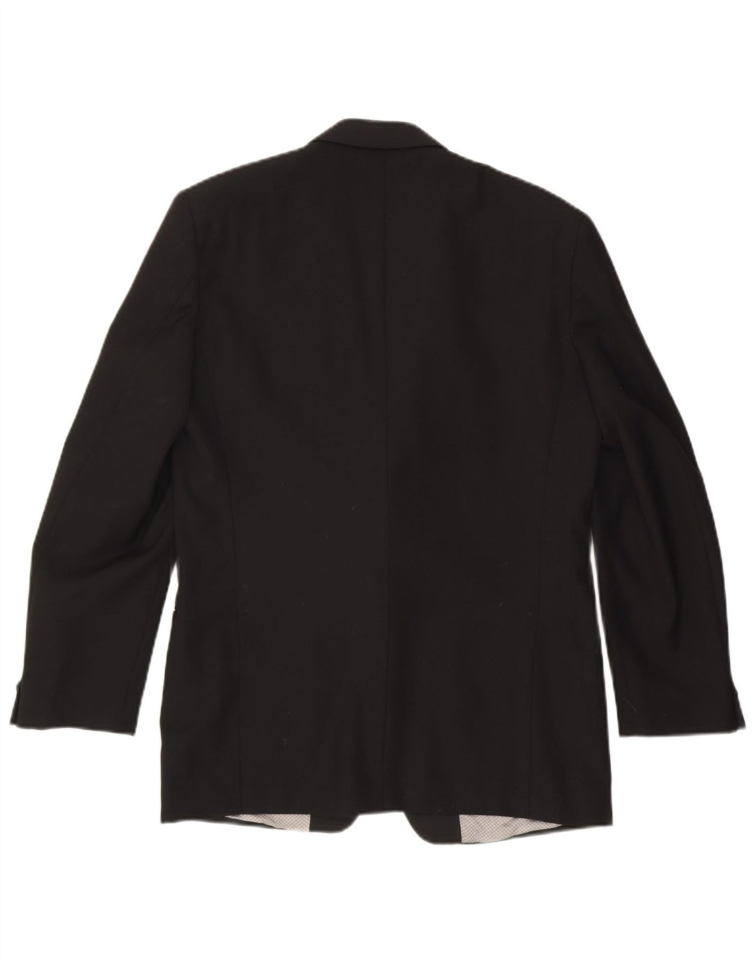 LEBOLE Mens 1 Button Blazer Jacket UK 38 Medium Black