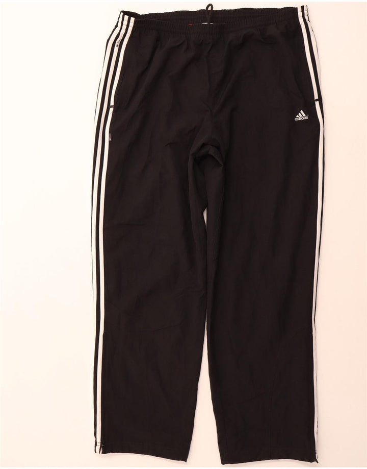 ADIDAS Mens Tracksuit Trousers 2XL Black Polyester