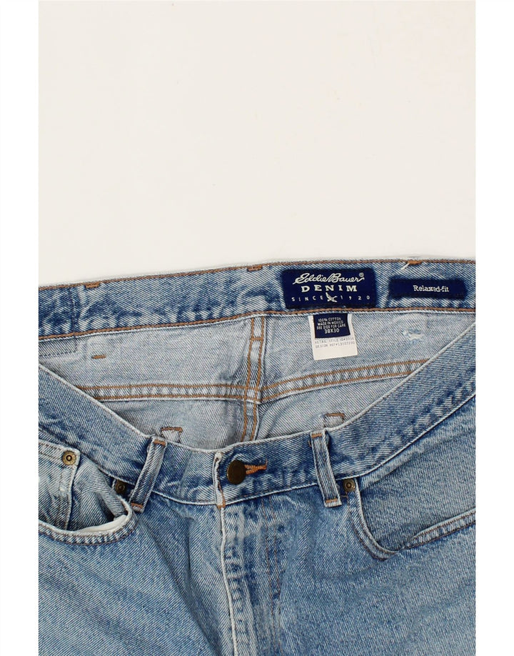 EDDIE BAUER Mens Denim Shorts W38 XL Blue Cotton Vintage Eddie Bauer and Second-Hand Eddie Bauer from Messina Hembry 