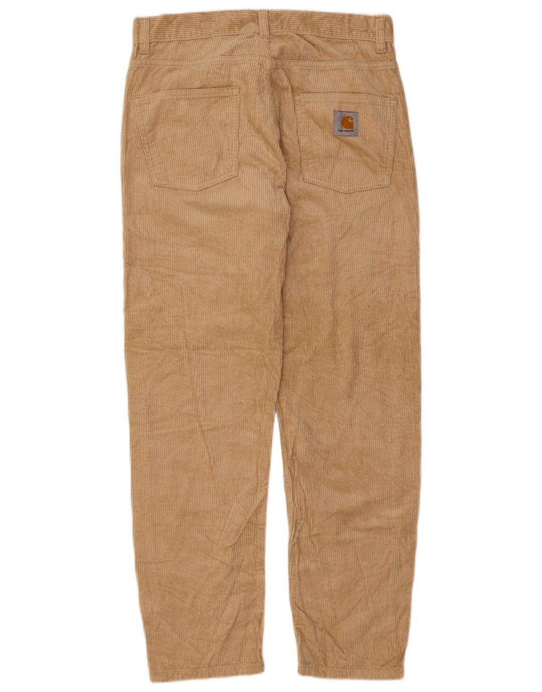 CARHARTT Mens Wip Slim Corduroy Trousers W30 L29 Beige Cotton