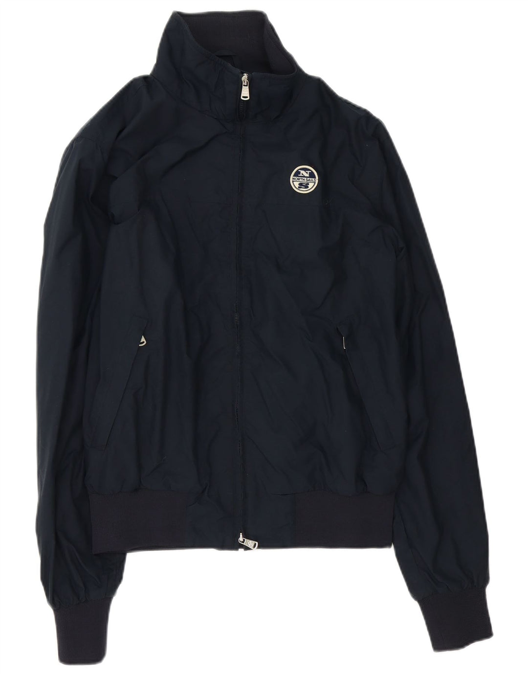 North Sails Mens Bomber Jacket UK 40 Large Navy Blue Polyamide