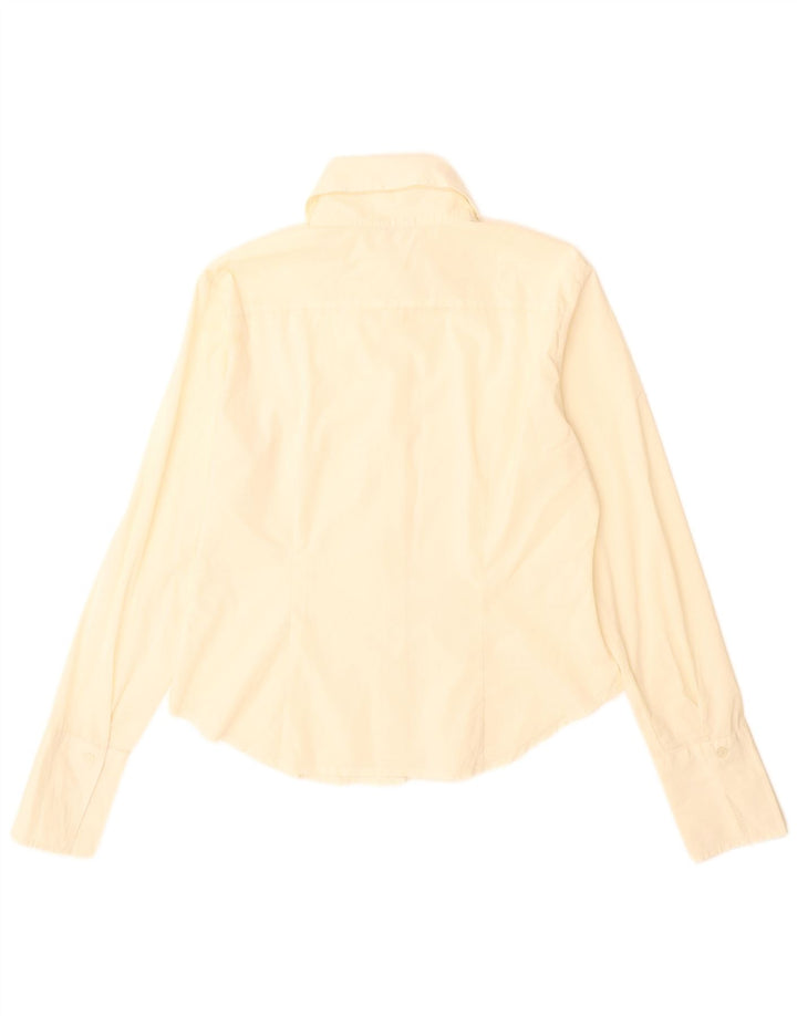 Benetton Womens Shirt UK 16 Large Off White