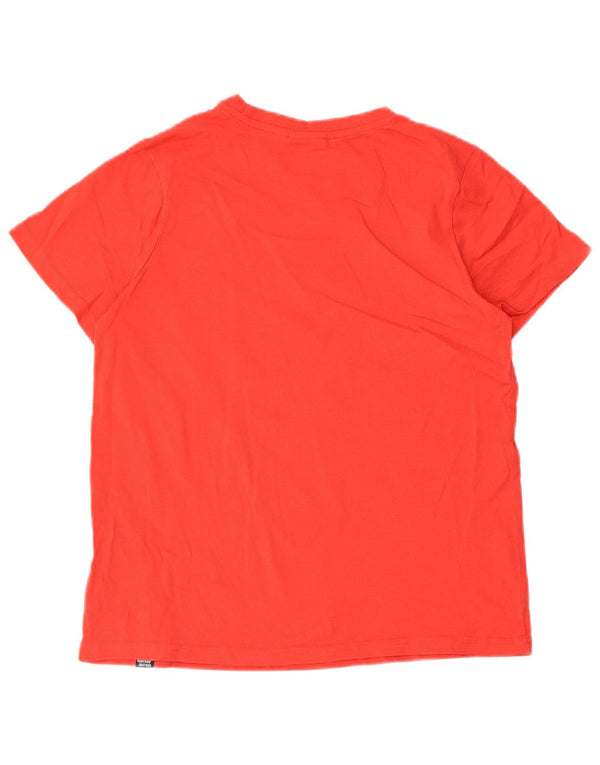 Ellesse Womens Graphic T-Shirt Top UK 10 Small Red Cotton