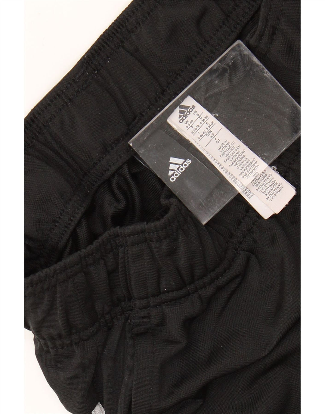 ADIDAS Womens Tracksuit Trousers Joggers UK 8/10 Small  Black Polyester