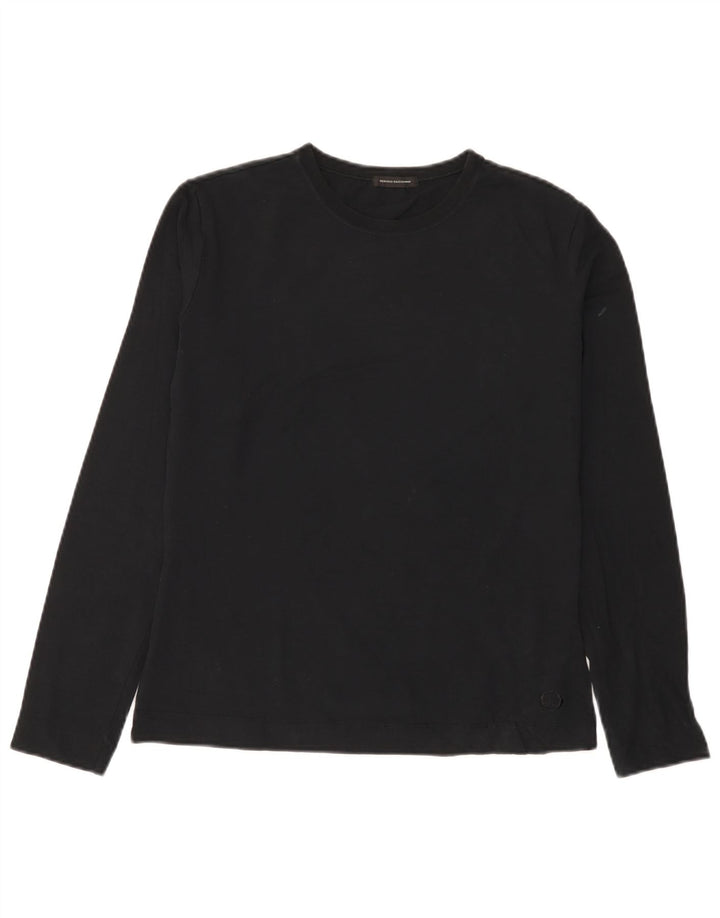 SERGIO TACCHINI Womens Top Long Sleeve UK 14 Medium Black