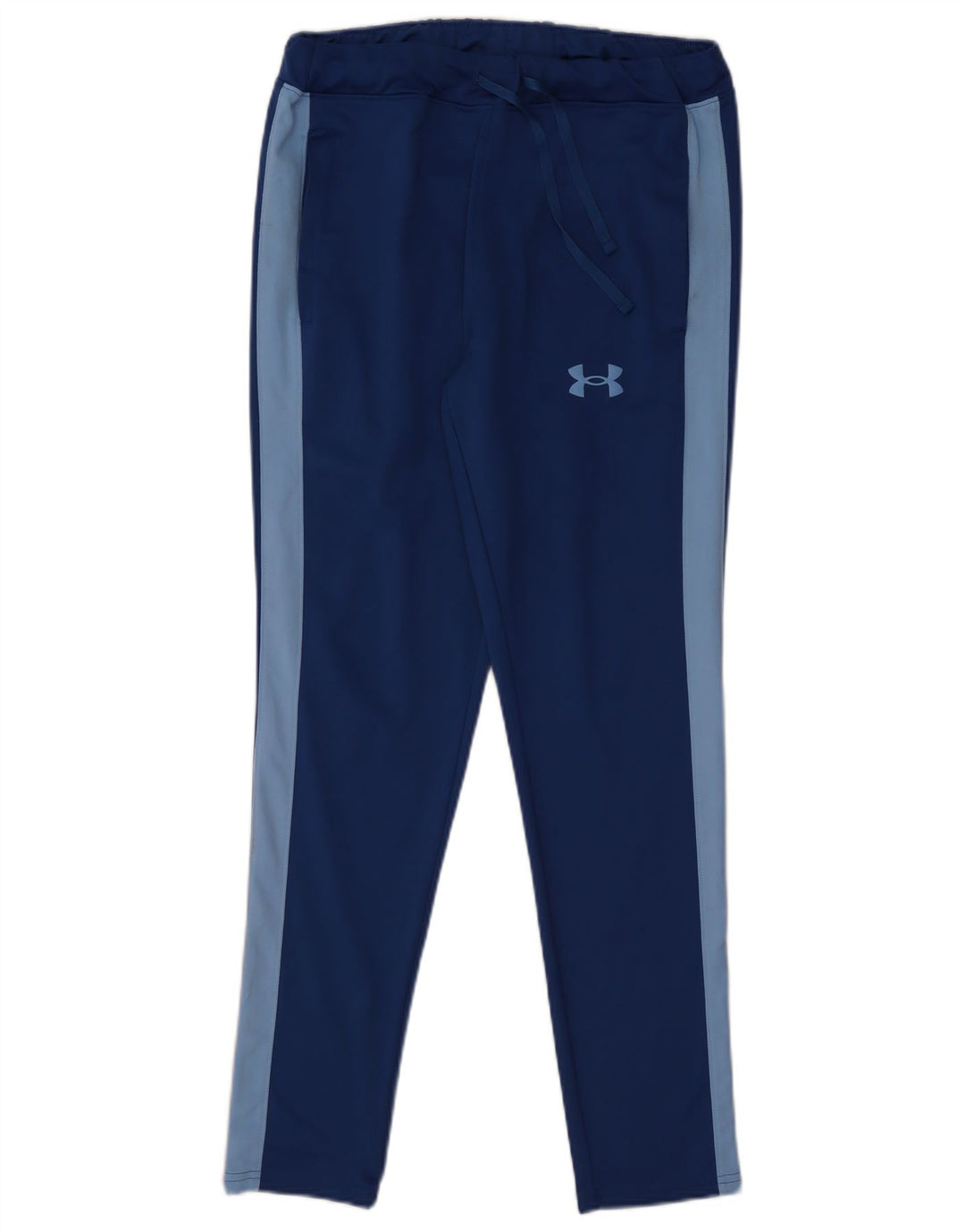 UNDER ARMOUR Mens Tracksuit Trousers Medium  Navy Blue Colourblock