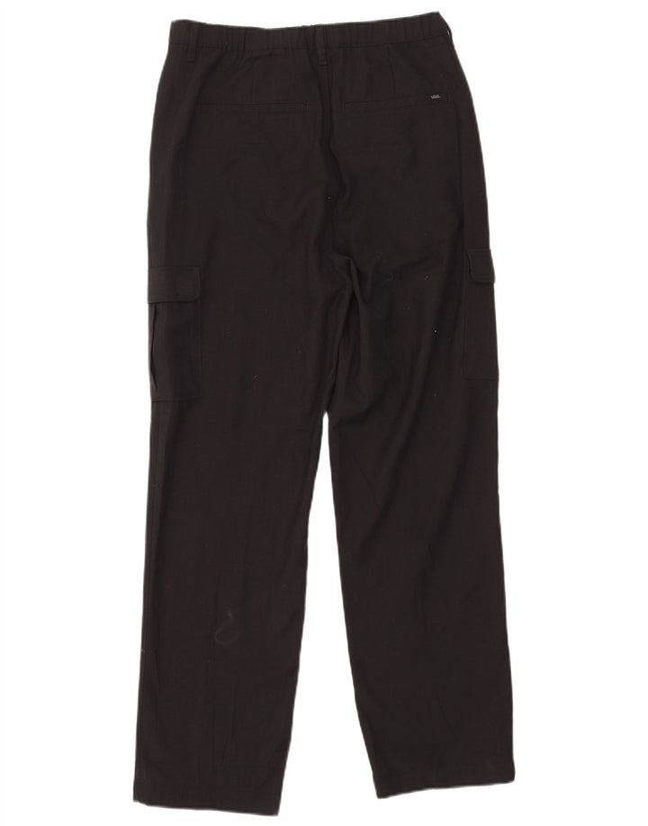Vans Mens Straight Cargo Trousers Small W29 L28 Black Polyester