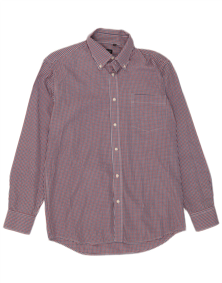 Coveri Mens Shirt Size 41/42 Large Multicoloured Gingham Polyester