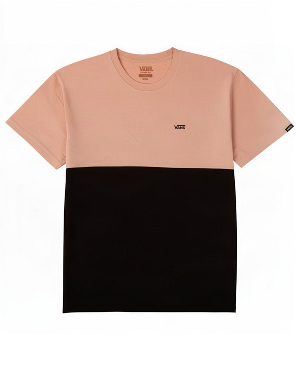 Vans Mens Classic Fit T-Shirt Top Large Black Colourblock Cotton