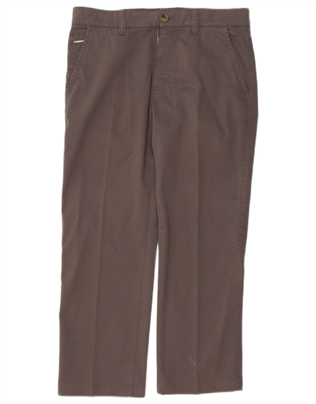 NAVIGARE Mens Straight Chino Trousers IT 48 Medium W34 L26 Grey Cotton