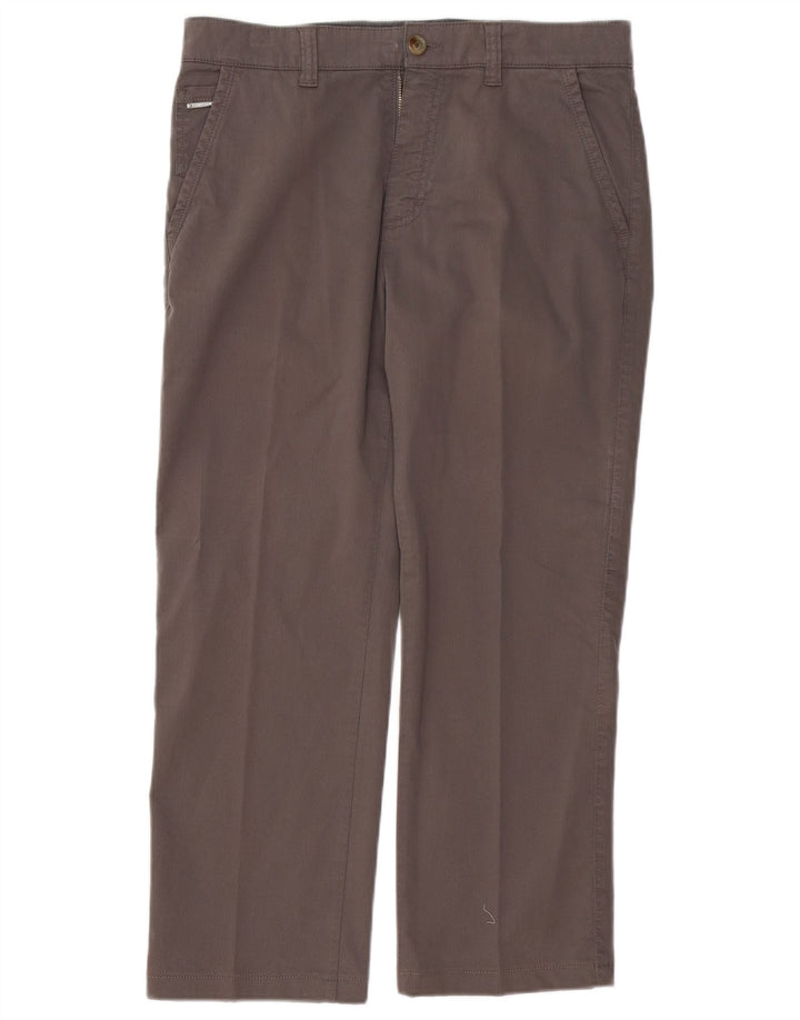NAVIGARE Mens Straight Chino Trousers IT 48 Medium W34 L26 Grey Cotton