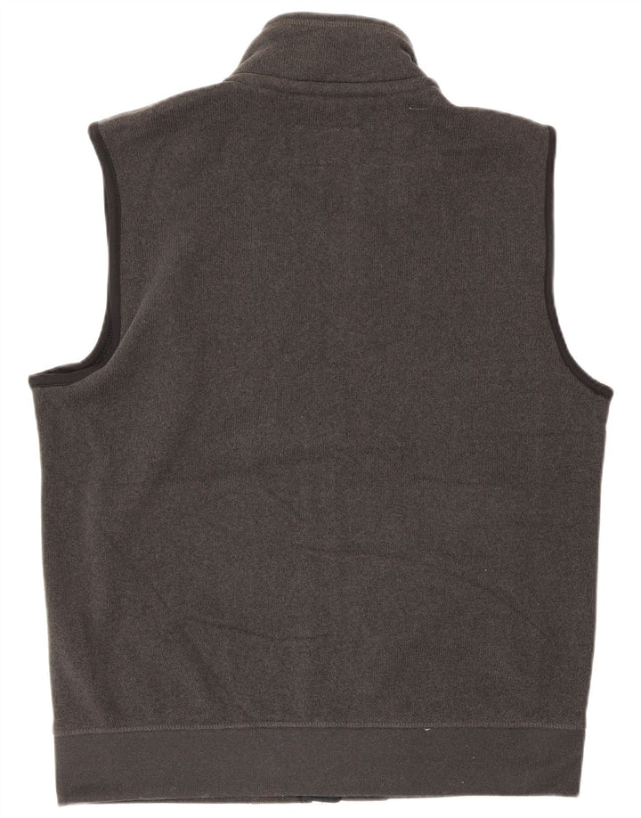 Marks & Spencer Mens Sleeveless Tracksuit Top Jacket Medium Grey Polyester