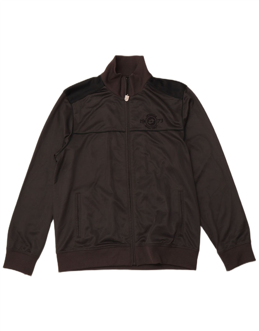 LOTTO Mens Tracksuit Top Jacket XL Grey Colourblock Polyester