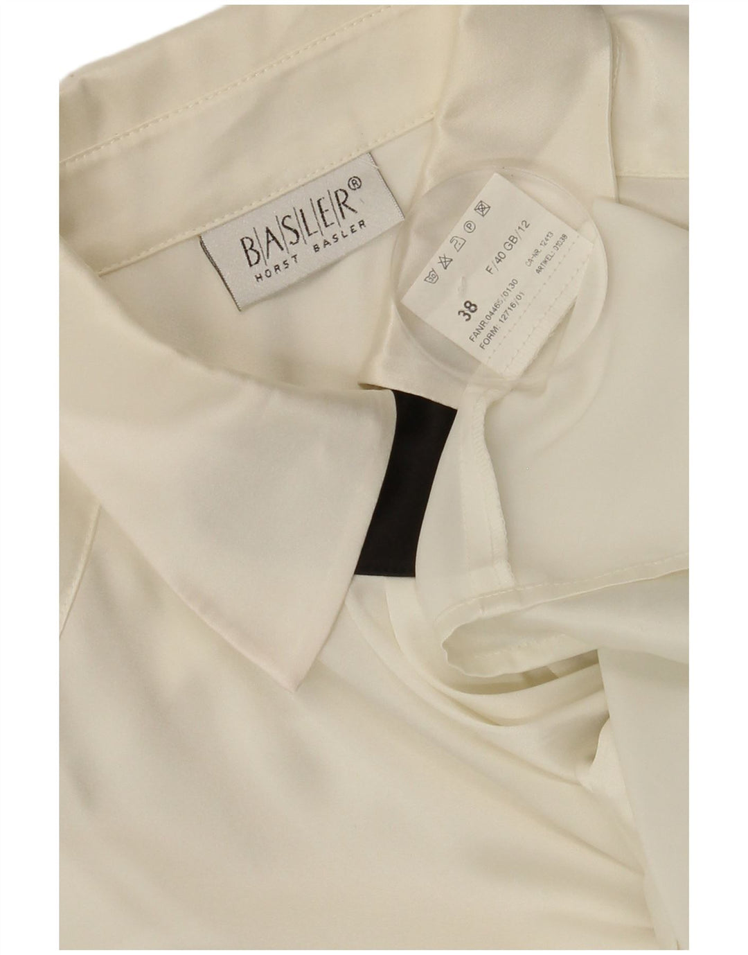 BASLER Womens Formal Shirt UK 12 Medium  White Polyester