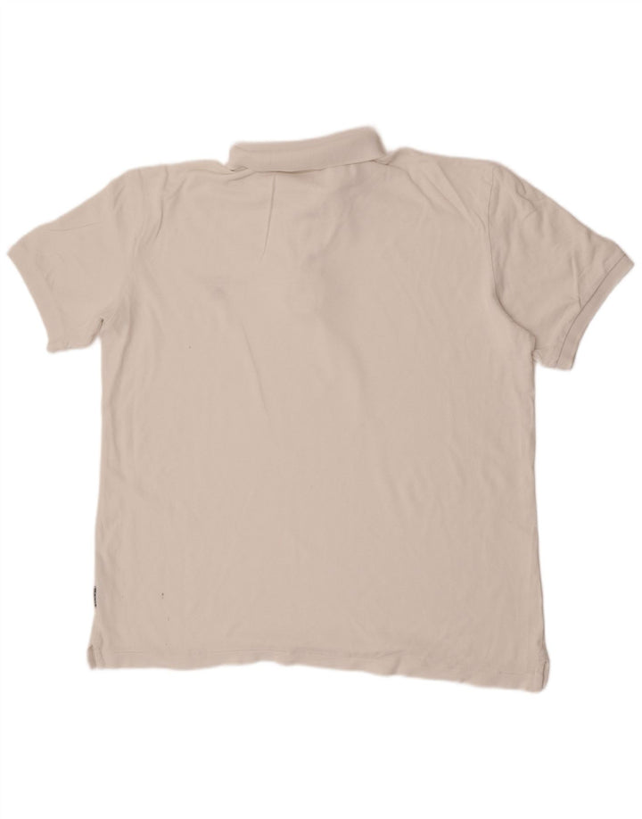 Napapijri Mens Polo Shirt 2XL White