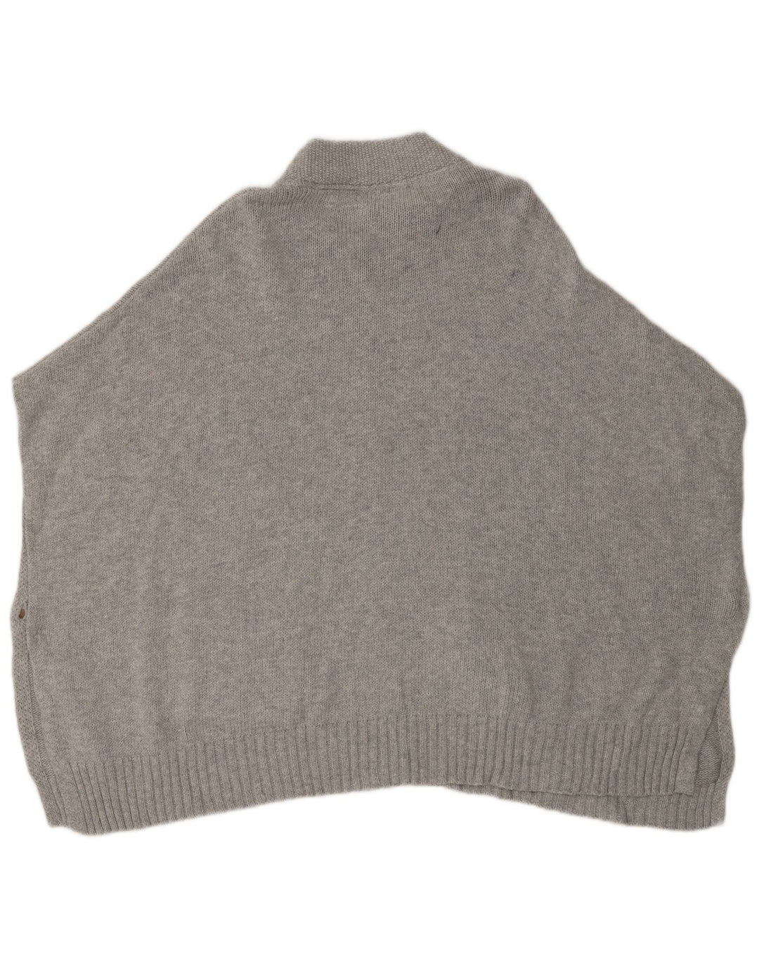 White Stuff Womens Poncho Jumper One Size Grey Cotton