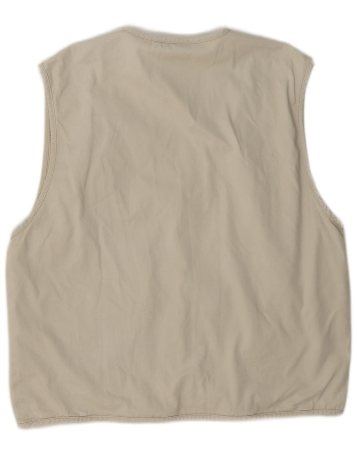 Lancelot Mens Utility Gilet UK 40 Large Beige