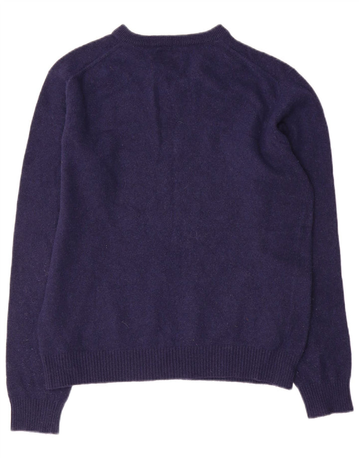 Joules Mens V-Neck Jumper Sweater Medium Navy Blue Wool
