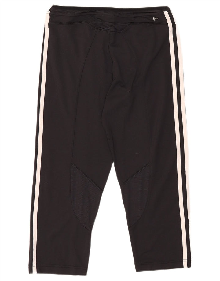 ADIDAS Womens Clima 365 Capri Tracksuit Trousers UK 16 Large Black Nylon