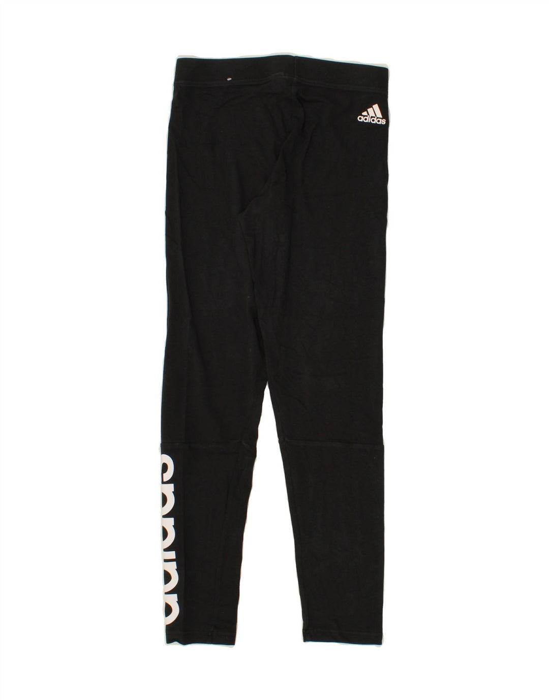 ADIDAS Womens Graphic Leggings UK 10 Small Black Vintage Adidas and Second-Hand Adidas from Messina Hembry 