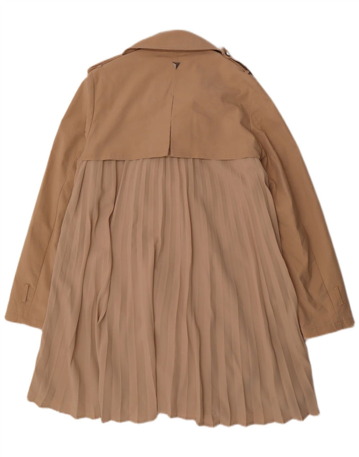 GUESS Womens Trench Coat UK 14 Medium Beige Polyester