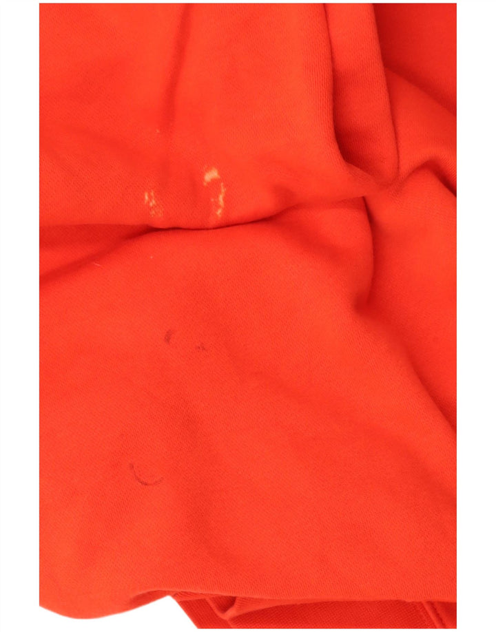 NIKE Mens Hoodie Jumper Medium Red Cotton