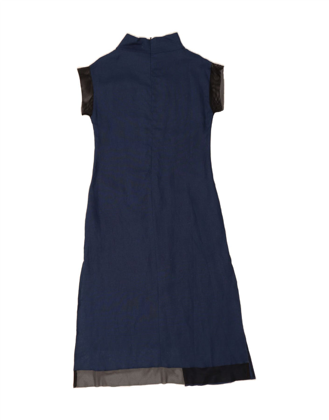 METAMORPHOSE Womens Maxi Dress UK 14 Medium Blue Linen Vintage Metamorphose and Second-Hand Metamorphose from Messina Hembry 