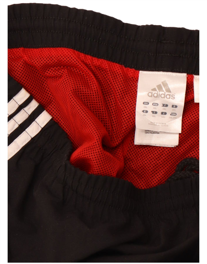 ADIDAS Mens Tracksuit Trousers 2XL Black Polyester