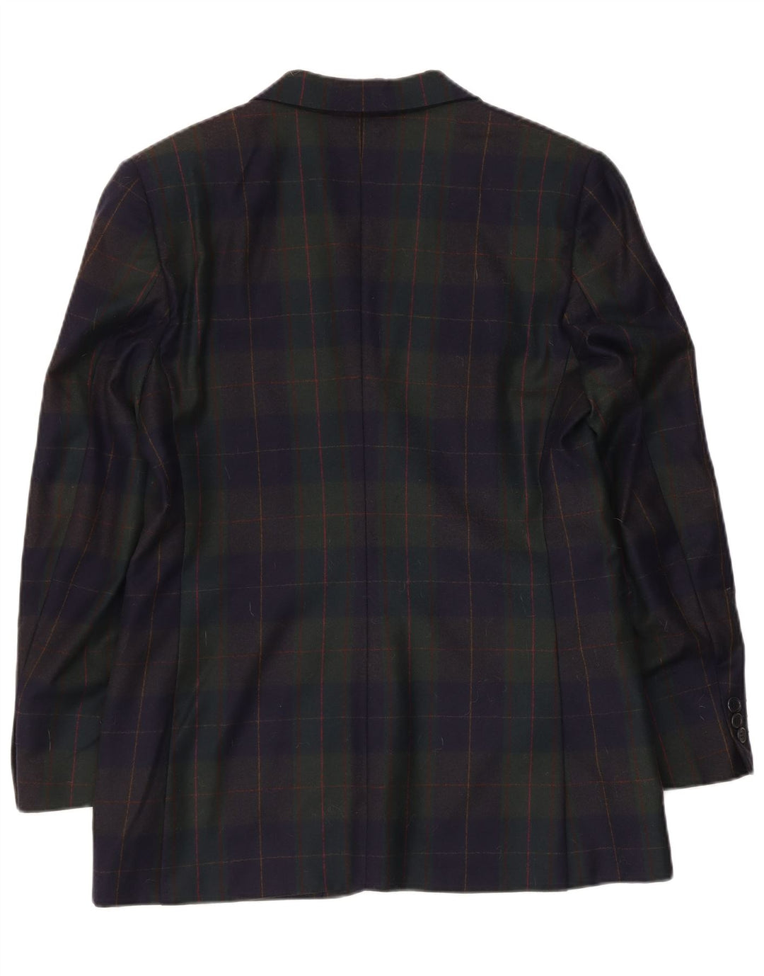 Vintage Womens 3 Button Blazer Jacket UK 14 Medium Multicoloured Check